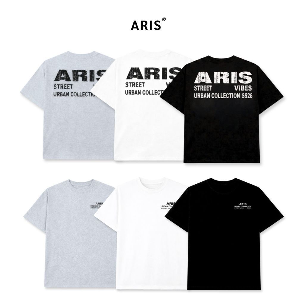 Áo thun unisex form boxy Street Vibes ARIS.STU cotton 2 chiều local brand AT19 [Best Seller - Deal mở bán] | BigBuy360 - bigbuy360.vn