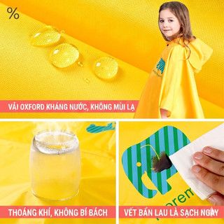 (CHÍNH HÃNG LOẠI I) ÁO MƯA CÁNH DƠI SMALLY CHO BÉ