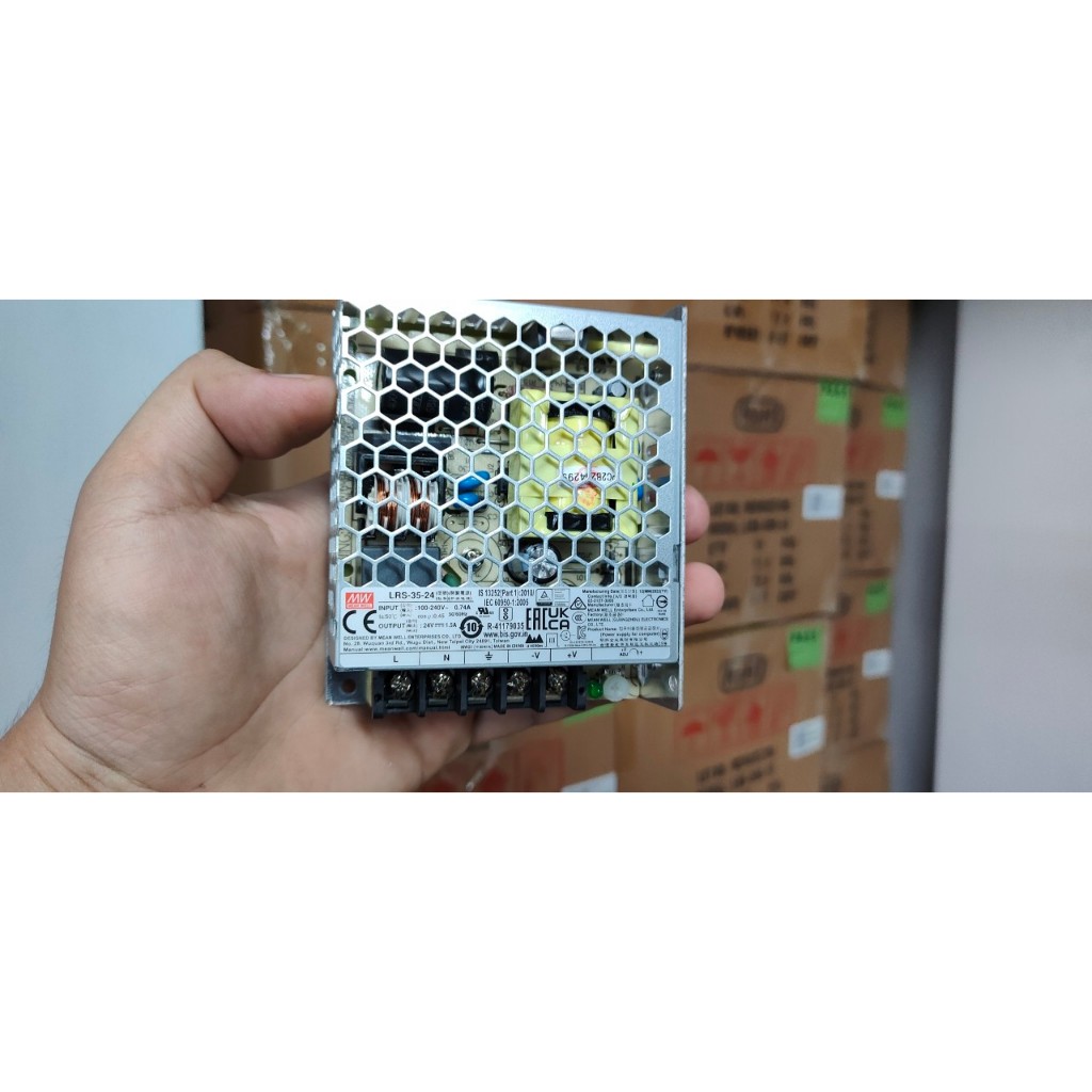 Nguồn 24V 1.5A Mean Well LRS-35-24