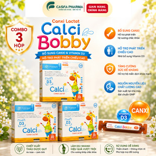 COMBO 3 CALCI BOBBY TW Hanopharco cho bé giúp xương và răng phát triển và chắc khỏe