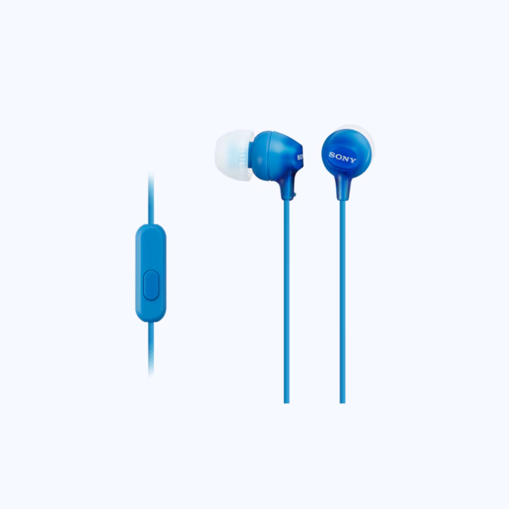 Tai nghe có dây in-ear Sony MDR-EX15AP màng loa 9mm cho âm thanh động, có micro đàm thoại, jack cắm | BigBuy360 - bigbuy360.vn