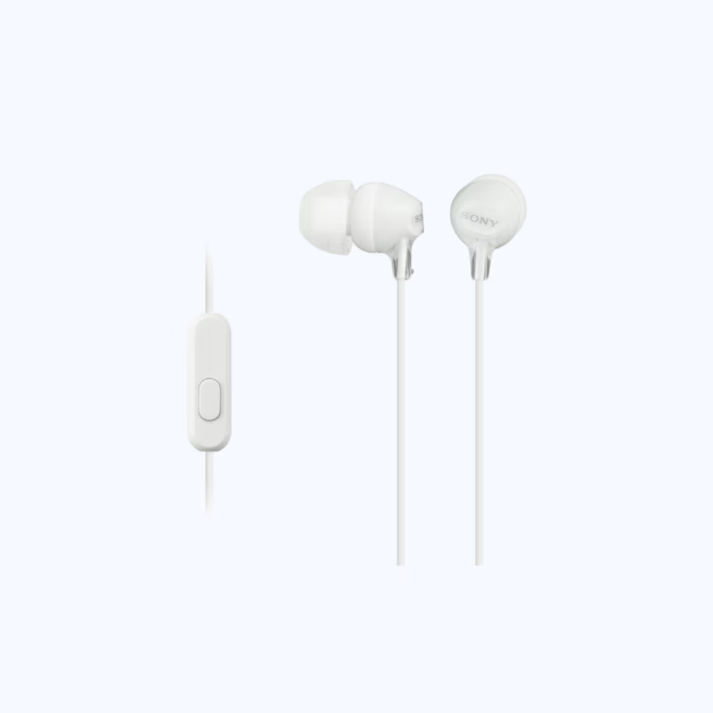 Tai nghe có dây in-ear Sony MDR-EX15AP màng loa 9mm cho âm thanh động, có micro đàm thoại, jack cắm | BigBuy360 - bigbuy360.vn