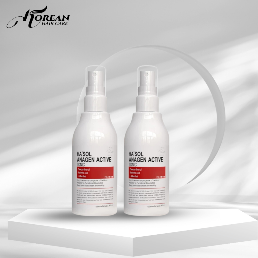Xịt Dưỡng Tóc HASOL Kích Mọc, Ngăn Rụng, Nuôi Dưỡng Da Đầu- Ha'sol Anagen Active Tonic 100ML