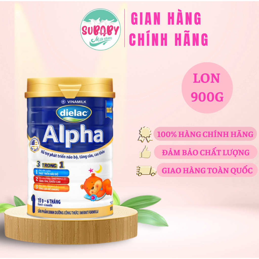 Sữa bột Dielac Alpha 1 - Hộp thiếc 900g