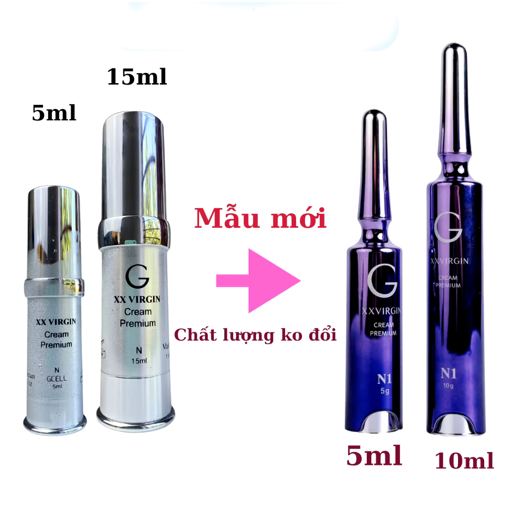 Kem Làm Hồng V.ùng K.ín GCell XX Virgin Cream Premium mẫu mới