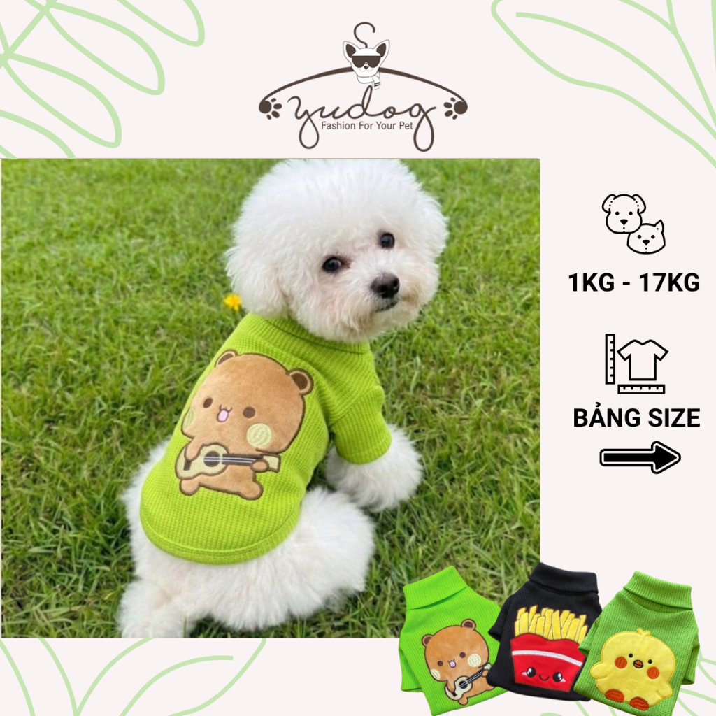 Áo cổ lọ mặc cho chó mèo yudog