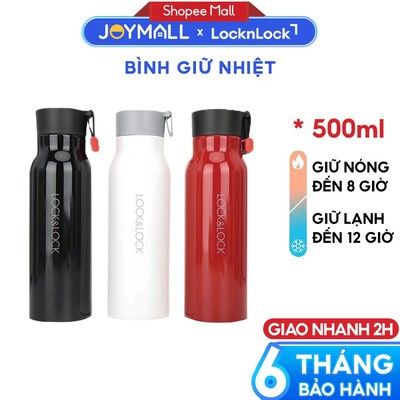 Bình Giữ Nhiệt LocknLock Name Tumbler LHC4125 500ml, Hàng Chính Hãng, Đáy Chống Trượt - JoyMall