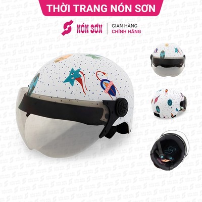 ƯU ĐÃI - Mũ bảo hiểm có kính NÓN SƠN chính hãng SKP-TR089