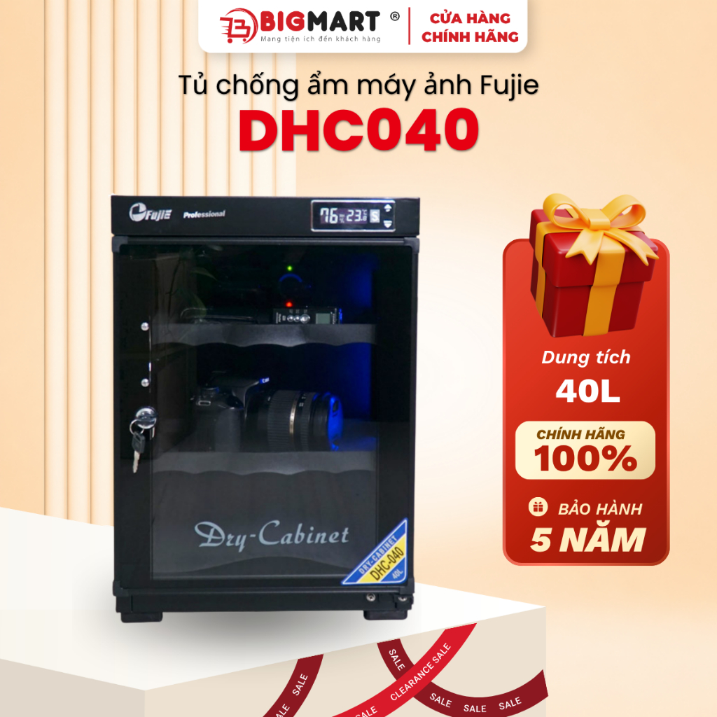 Tủ chống ẩm máy ảnh 80L Fujie AD 030, AD 040, AD 060, AD 080,AD 080ll, AD100, DHC040