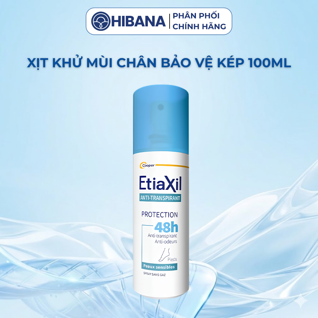 Xịt Khử Mùi Chân Etiaxil Bảo Vệ Kép 100ml