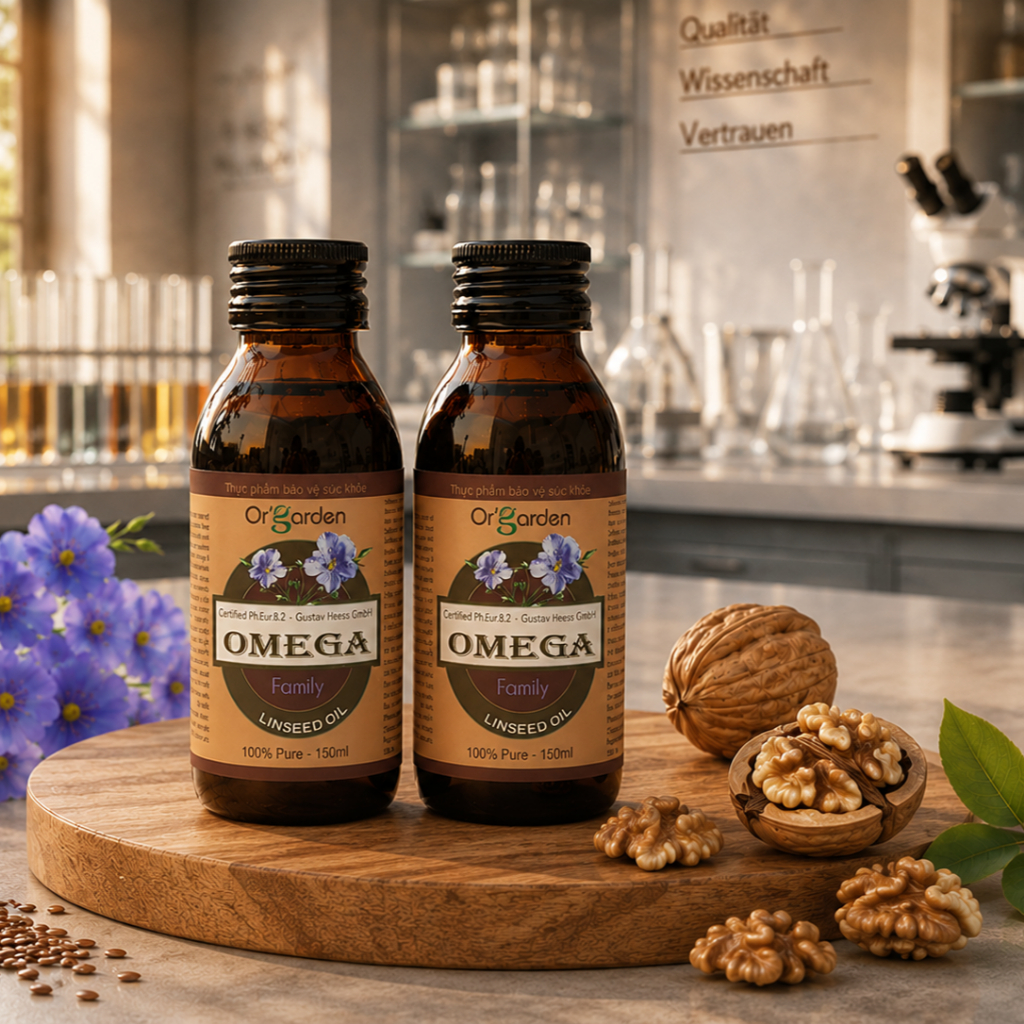 [COMBO 2] Omega tươi thực vật ép lạnh hữu cơ Orgaden nhập khẩu Đức. Bổ sung Omega 369 thuần chay 150