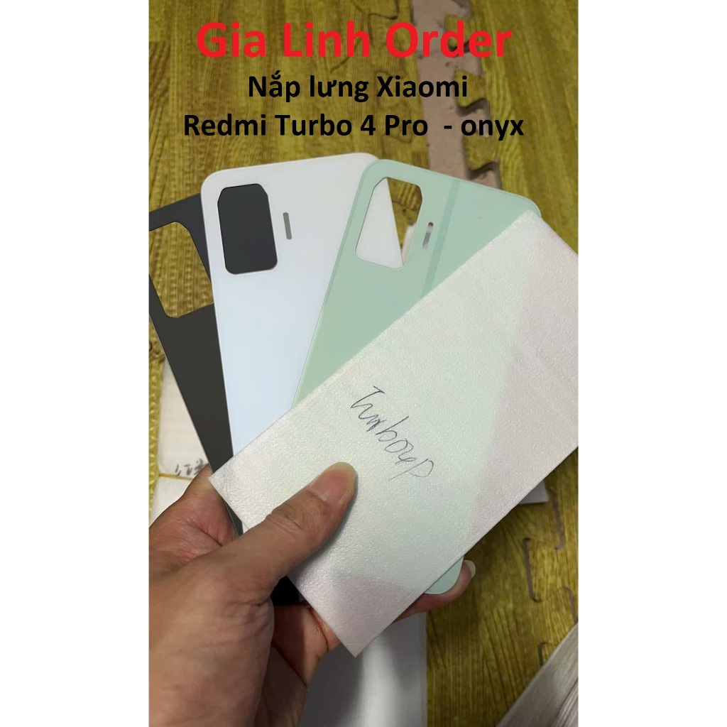 Nắp lưng Xiaomi Redmi Turbo 4 Pro / Nắp pin Redmi Turbo 4 Pro - onyx