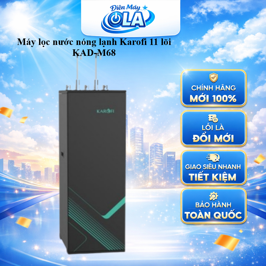 KAD-M68 - Máy lọc nước nóng lạnh Karofi 11 lõi KAD-M68  - GIAO HÀNG TOÀN QUỐC