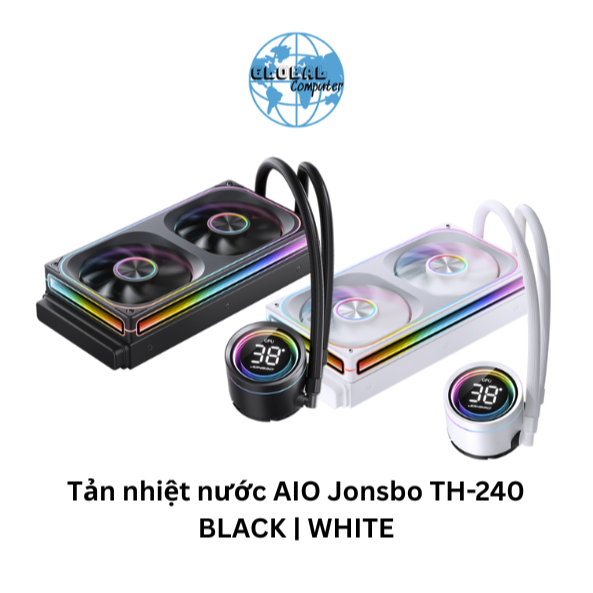 (FULL VAT) TẢN NHIỆT NƯỚC AIO JONSBO TH-240 BLACK | WHITE