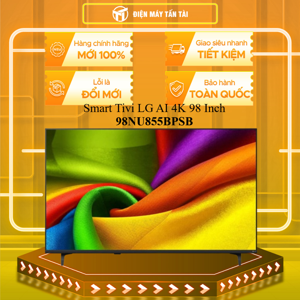 (HCM) - 98NU855BPSB - Smart Tivi LG AI 4K 98 inch 98NU855BPSB - HÀNG CHÍNH HÃNG