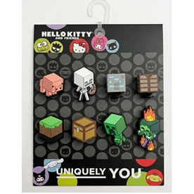 Set Jibbitz Charms 3d xịn chủ đề minecraft gắn dép suc cho nam nữ