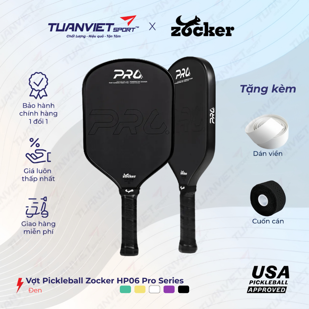 Vợt Pickleball Zocker HP06 Pro Series Power
