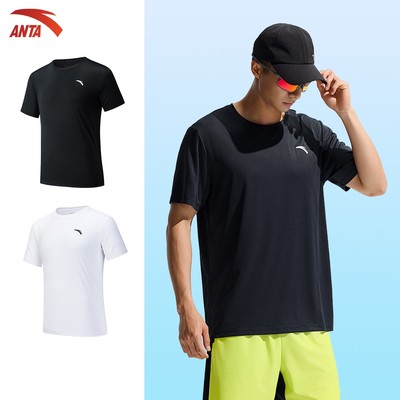 ANTA Nam Training Áo thun ngắn tay thể thao Tập Gym Pickleball Cầu Lông TennisThoáng Khí, Nhanh Khô 9525C7103A