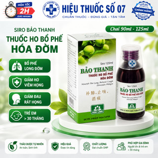 Siro ho Bảo Thanh Hoa Linh hỗ giảm ho chai 90ml - 125ml