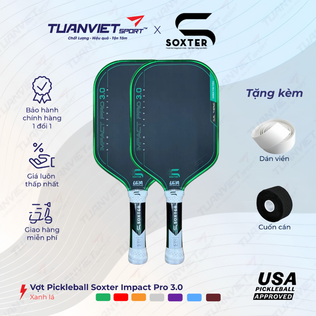 Vợt Pickleball Soxter Impact Pro 3.0