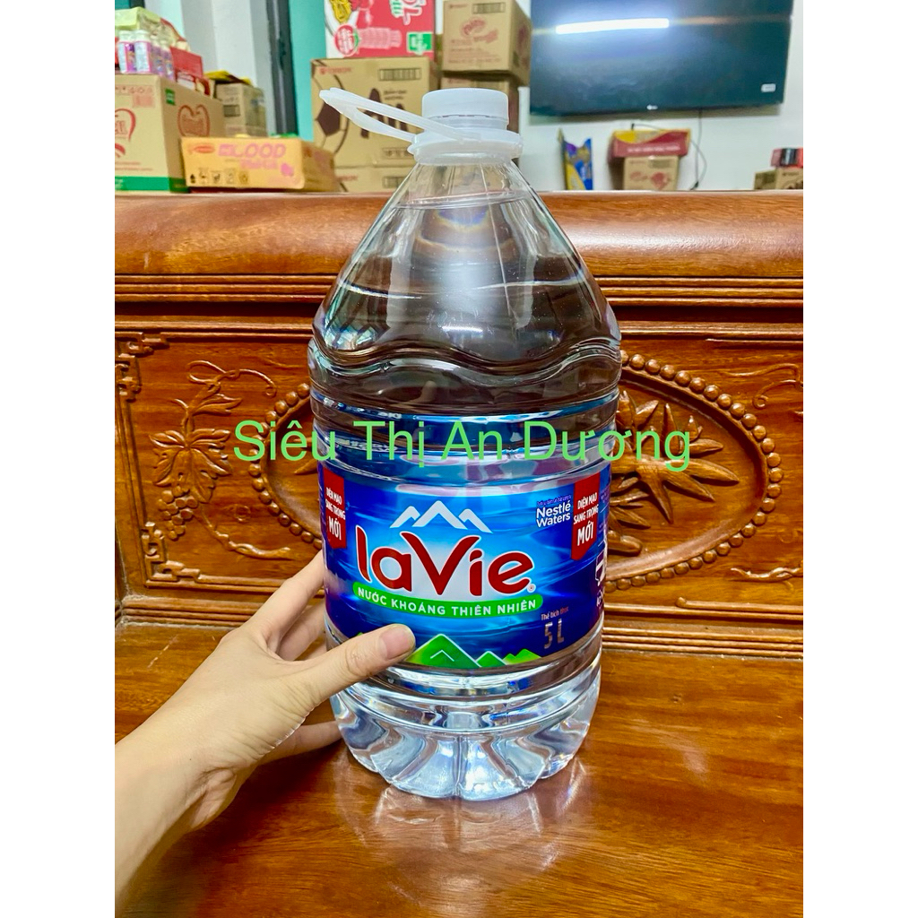 [ Chính Hãng ]  1 can nước khoáng thiên nhiên Lavie 5 Lít thanh mát, giải khát mỗi ngày