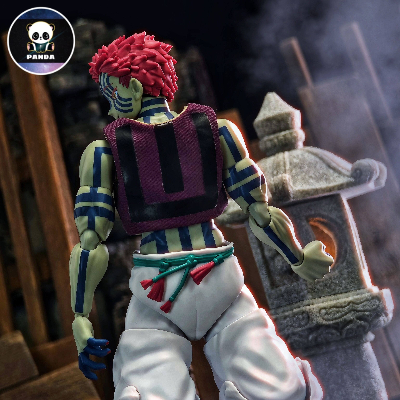 Áo Vải Akaza SHF Demon Slayer Kimetsu no Yaiba Trang Phục Vải Mô Hình 1/12