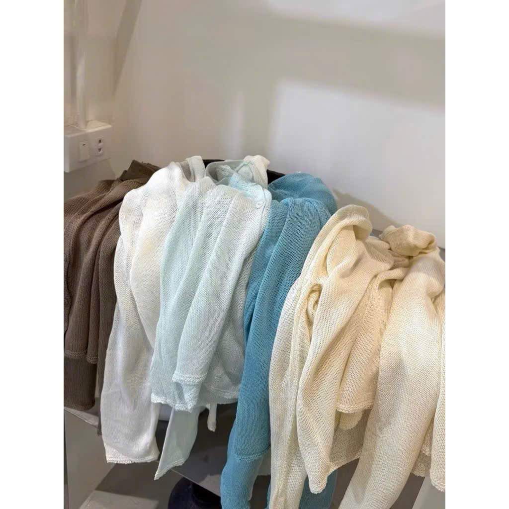 [Hàng chuẩn QC - sẵn ship luôn] Áo khoác ngoài - áo cardigan len đan mỏng mặc hè thu | BigBuy360 - bigbuy360.vn