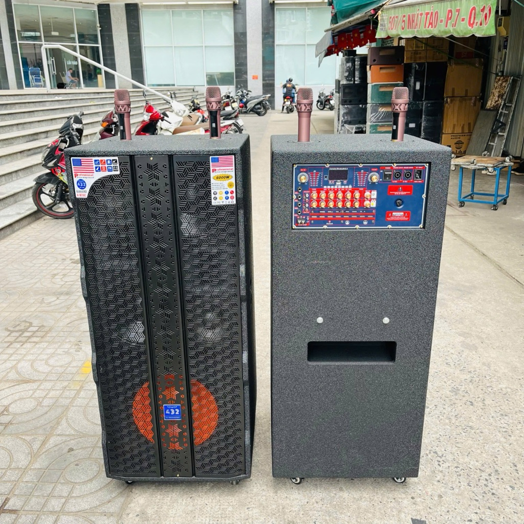 VỎ LOA VÀ THÀNH PHẨM LOA KÉO 2 BASS XÉO 25 1 BASS SUB 40 MẪU ĐỨNG VIPRO - 432VIETNAM
