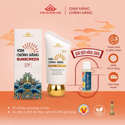 Kem chống nắng tông trắng Phấn Nụ Hoàng Cung 40gr/hộp