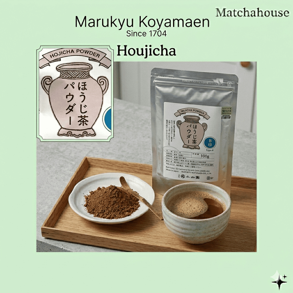 Hojicha Powder - Hãng Marukyu Koyamaen từ Nhật Bản (30g, 50g, 100g)