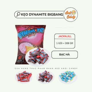 Kẹo Bạc Hà Dâu Nhân Socola Dynamite JacknJill 308gr