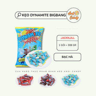 Kẹo Bạc Hà Dâu Nhân Socola Dynamite JacknJill 308gr