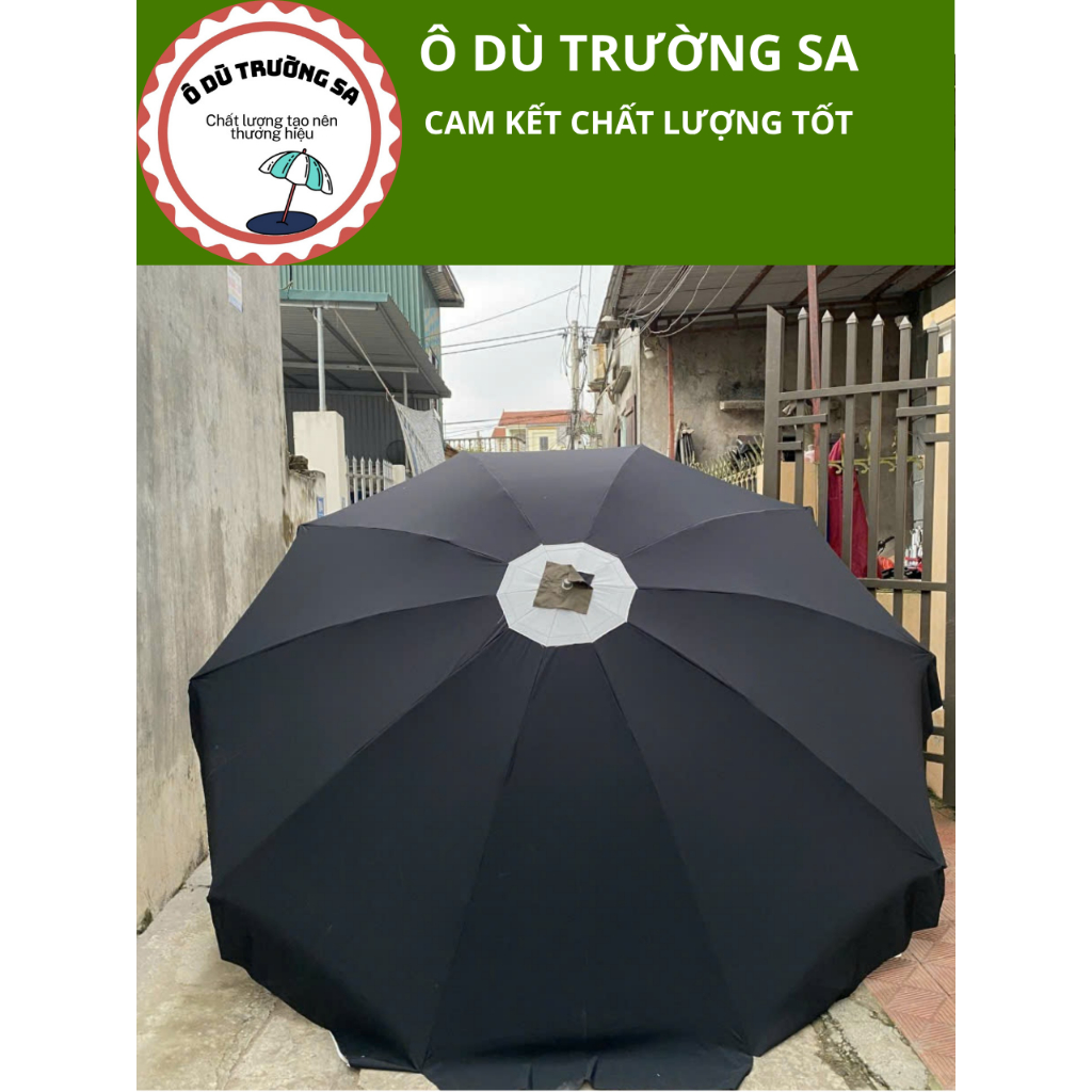 Ô tròn TRƯỜNG SA che nắng mưa, vải dù Polyester cao cấp kích thước 2m4 8 nan, 2m7 10 nan, 3m 10 nan 