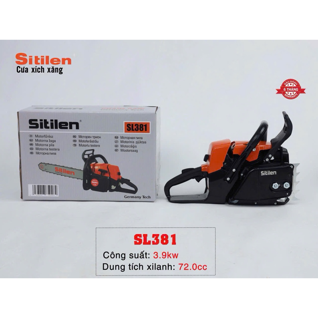 máy cưa xích stihl ms 381  ( stilen 381 ) || đi khai thác || 72cc