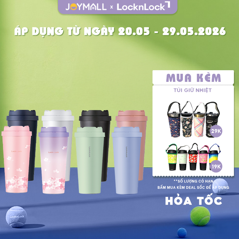 Ly giữ nhiệt LocknLock LHC3249 550ml, LHC3271 400ml, Hàng chính hãng, thép không gỉ 316L - JoyMall