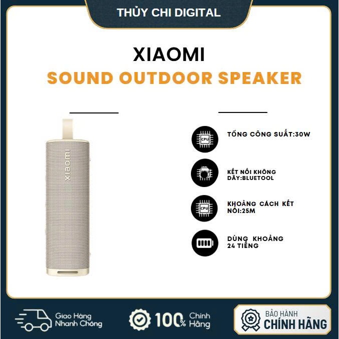 Loa Bluetooth Xiaomi Sound Outdoor (Giao màu Vàng) - Hàng Chính Hãng Xiaomi Việt Nam