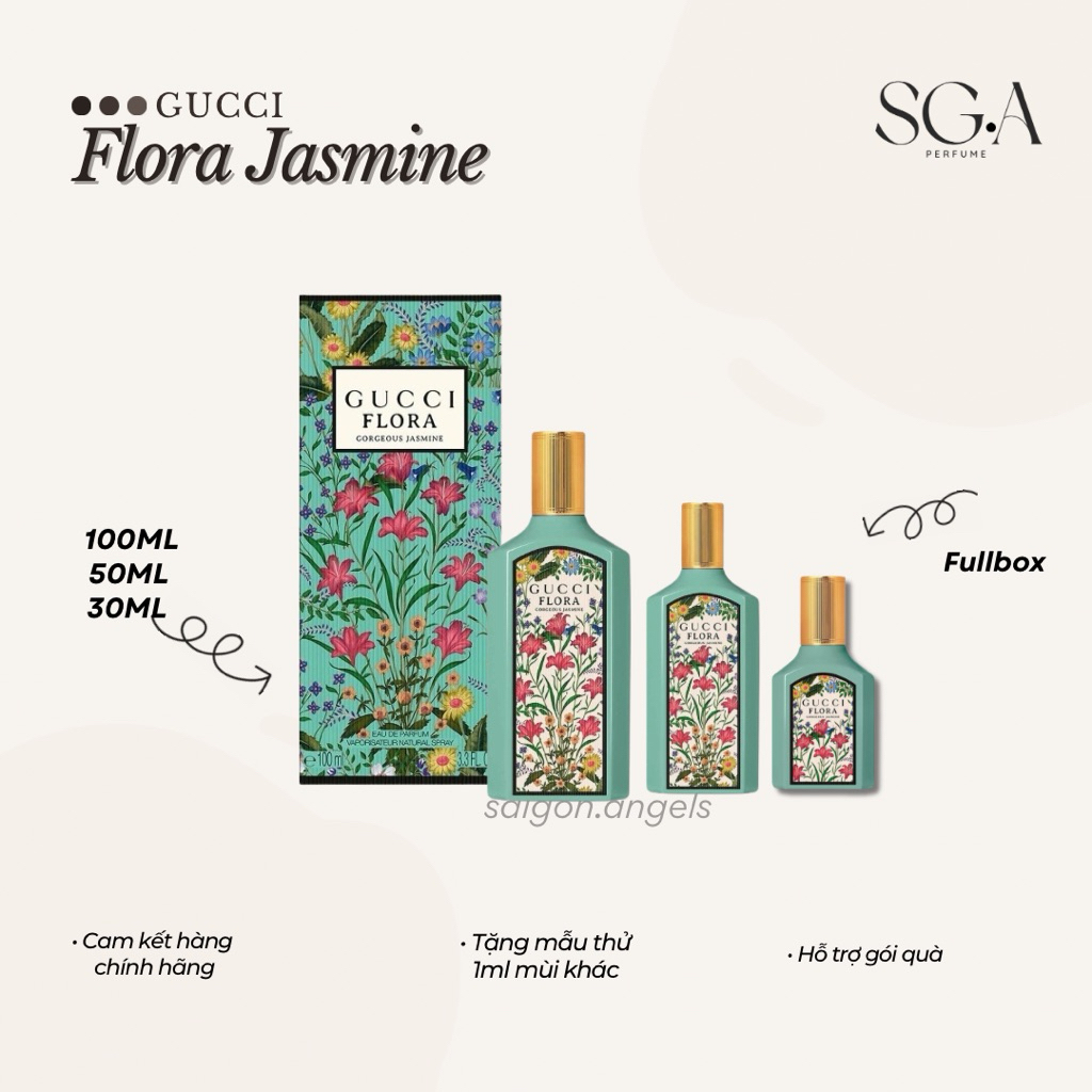 Nước hoa Gucci • Flora Gorgeous Jasmine • Fullbox 30 - 50 - 100ml