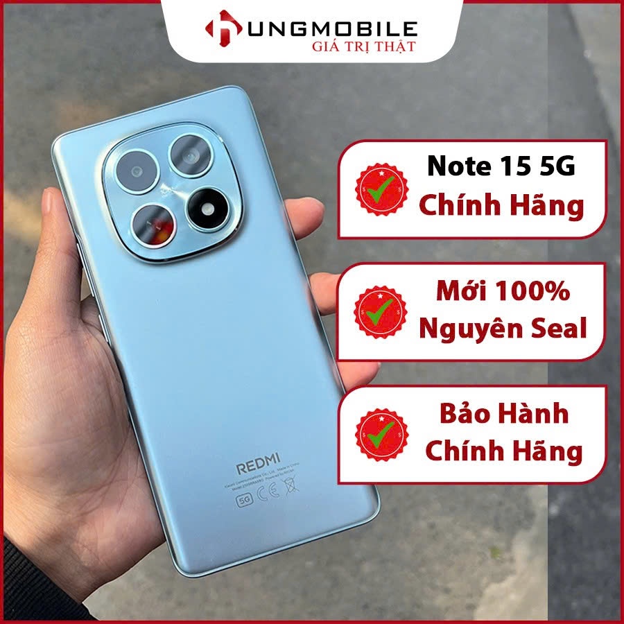 Điện thoại Redmi Note 15 5G 6GB+128GB| Snapdragon 6 Gen 3