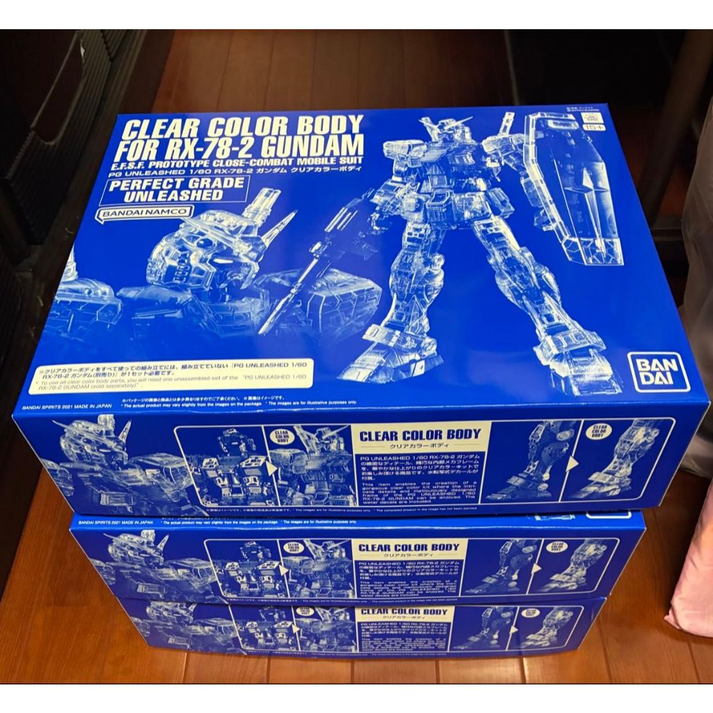 PG UNLEASHED 1/60 CLEAR COLOR BODY FOR RX-78-2 GUNDAM