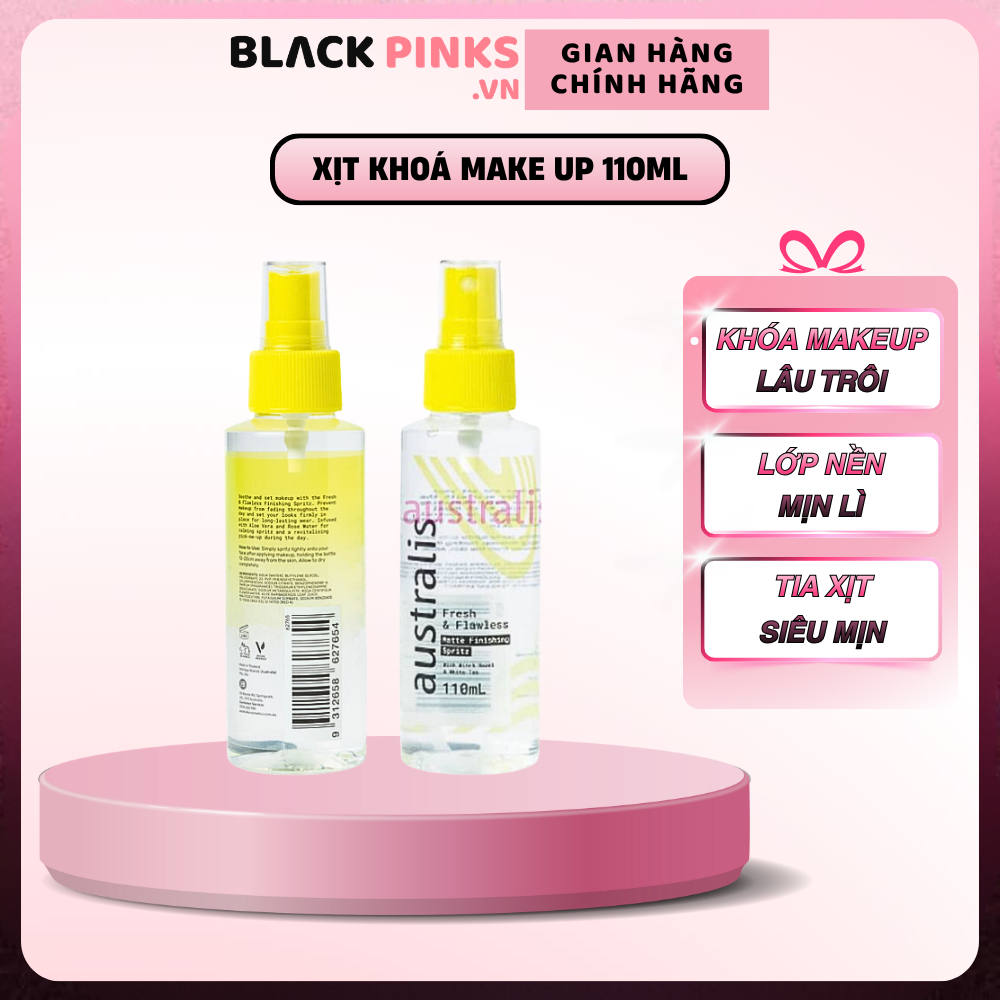 Xịt khóa makeup Australis kiềm dầu lâu trôi 110ml