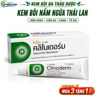 Kem Bôi Vẩy Nến Clinoderm Thái Lan 15g Chính Hãng – Hỗ Trợ Giảm Bong Tróc, Đỏ Rát, Á Sừng Tay Chân