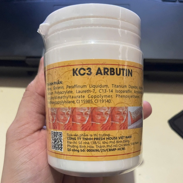 [HỎA TỐC] Kem kích trắng Abutine KC3 Thái Lan hộp 200gram+Kích trắng abutin collagen hồng 250 gr(HÀN