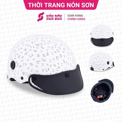 Mũ bảo hiểm lỗ thông gió họa tiết NÓN SƠN chính hãng BMP-TR083