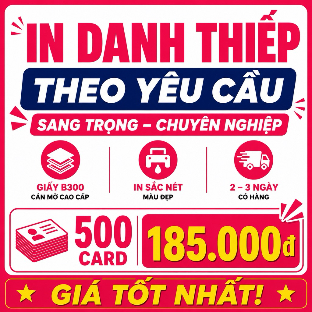 in danh thiếp, in card visit, in name card, giá rẻ, theo yêu cầu, HCM In danh thiếp theo yêu cầu – C