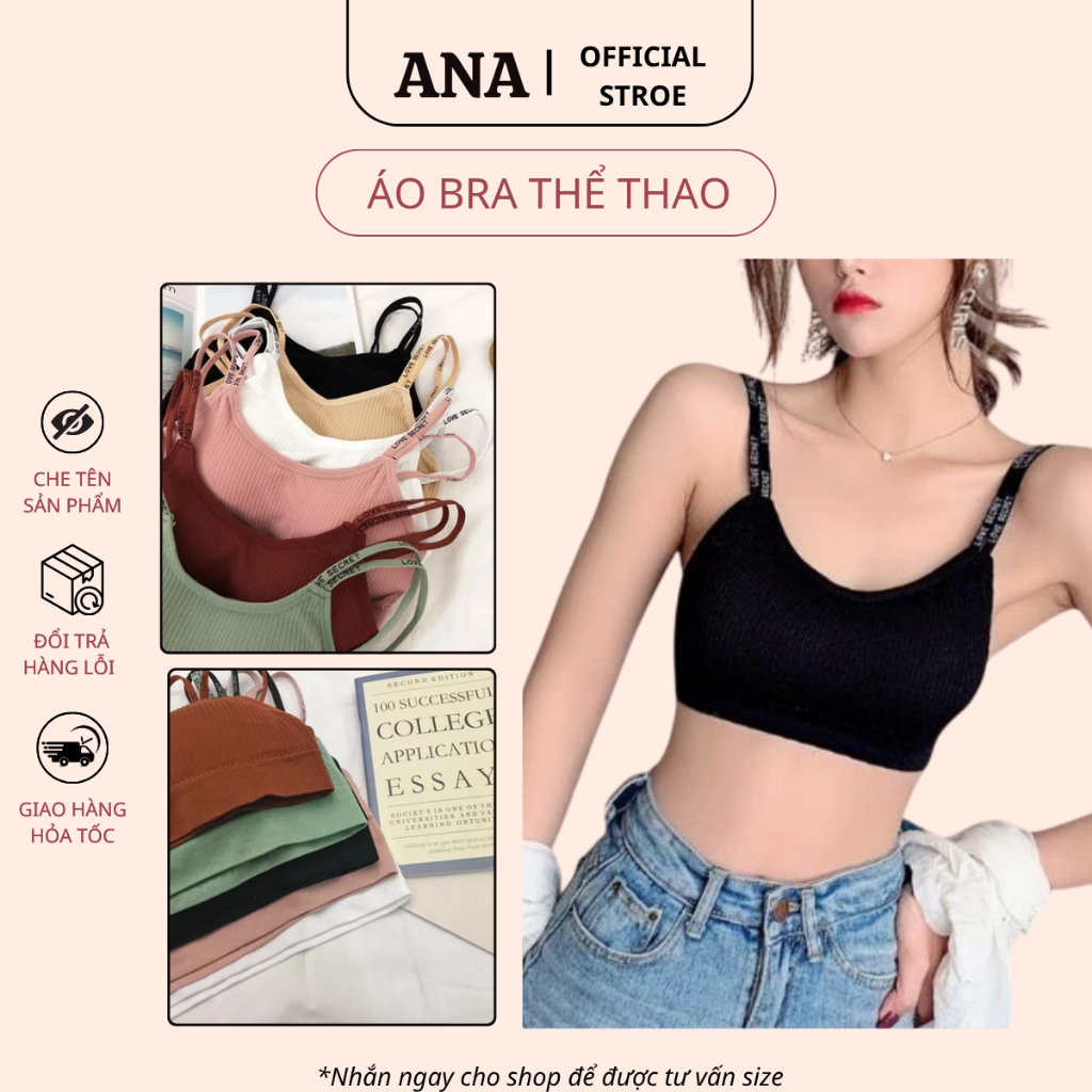 Áo Bra Thể Thao Yuki Store Bra Nữ Phối Lưng Đang 8156