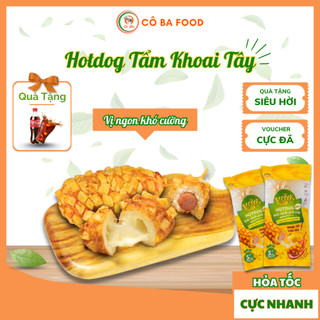 [ Siêu Tốc HCM ] Hotdog Xúc Xích Phô Mai Tẩm Khoai Tây- Hotdog Các Loại