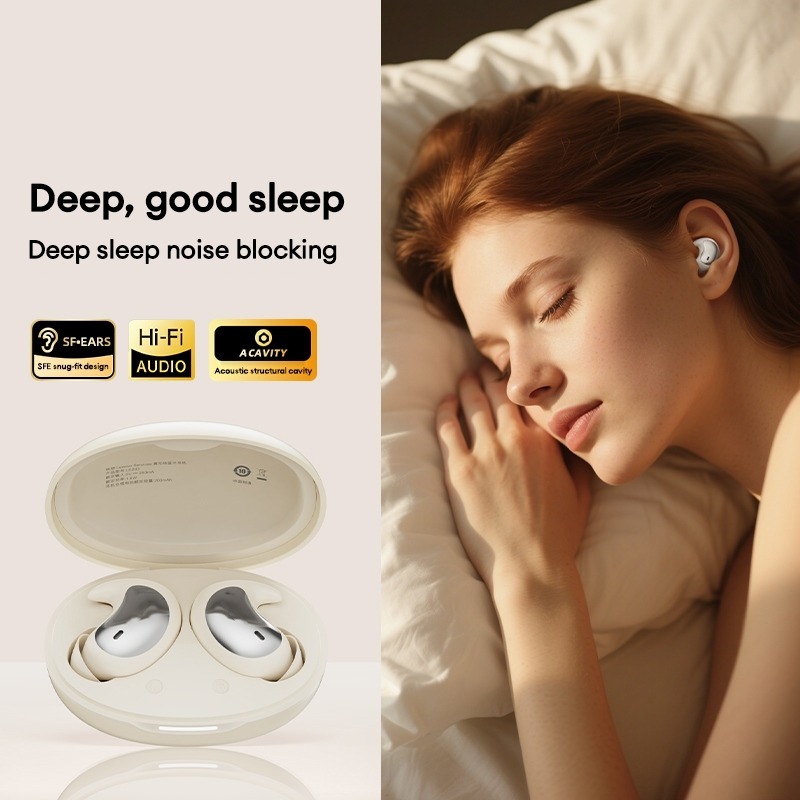 Lenovo LE203 Tai Nghe Ngủ Bluetooth Không Dây Nhét Tai Mini Siêu Nhỏ Độ Trễ Thấp HIFI Chống Nước IPX4 Bluetooth 6.0 | BigBuy360 - bigbuy360.vn