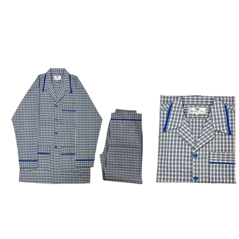 Bộ Pyjama HUONGTAM Kate tay dài nam cao cấp(PDK01N21). Chất liệu loại tốt: mềm mại, thoáng mát, khôn