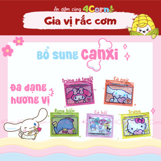 Gia vị rắc cơm Hello Kitty - Santoni Nhật - Cho bé 12m+