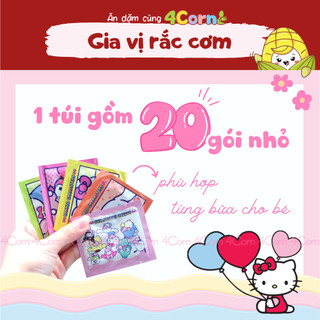 Gia vị rắc cơm Hello Kitty - Santoni Nhật - Cho bé 12m+